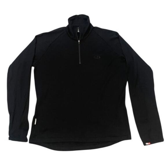 Icebreaker Merino Wool Bodyfit 1/4 Zip Pullover Sweater Size L Baselayer Outdoor - Picture 1 of 7